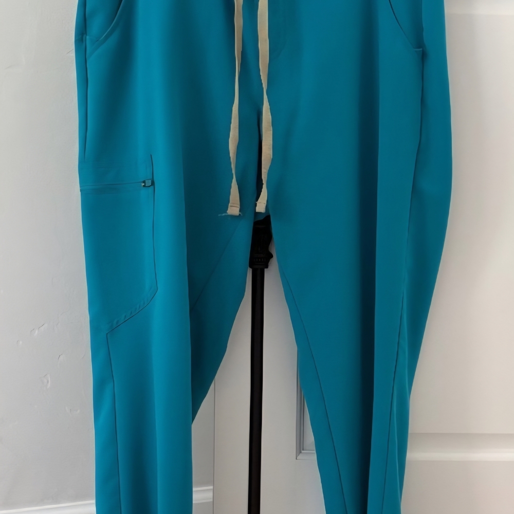 FIGS ZAMORA TEAL JOGGER SCRUB PANTS